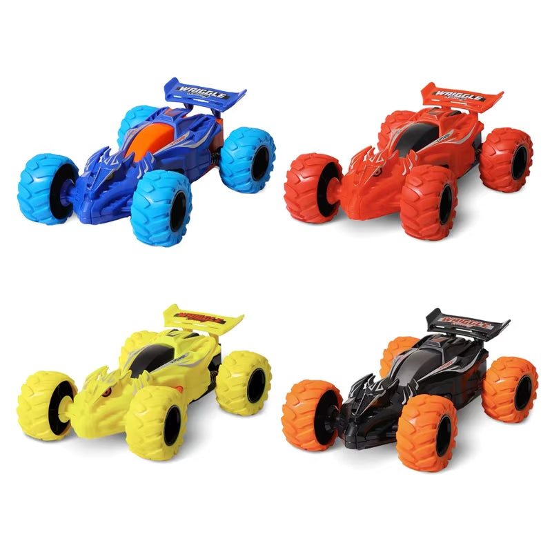 Fun Pull Back Car Double-Side Vehicle Inertia Safety and Fall Resistance Shatter-Proof Model for Kids Boys Children'S Toys Car