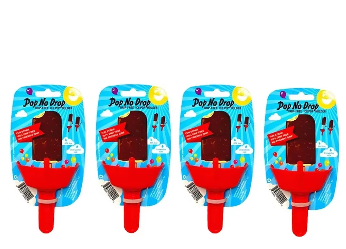 New Drip-Proof Popsicle Rack Drip Free Ice Holder No Mess Free Frozen Treats Rack Popsicle Holder with Straw for Kids Ice Cream