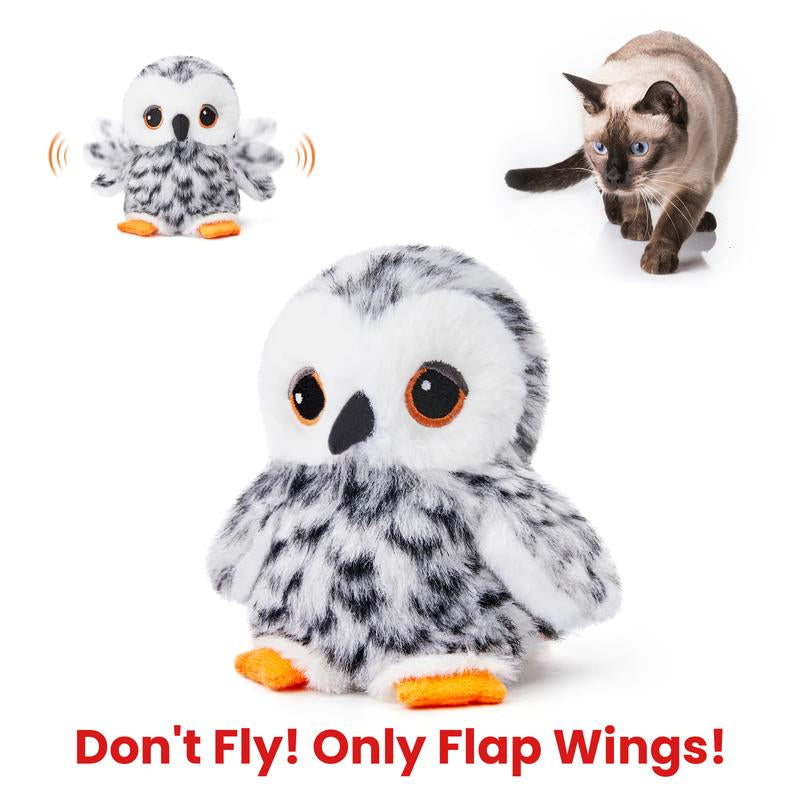 Pawmeow Co. Potaroma Flapping Bird Cat Toy (DON'T FLY), Lifelike Bird Chirp (DON'T FLY), Touch-Activated Kitten Toy Rechargeable, Interactive Cat Exercise Toys